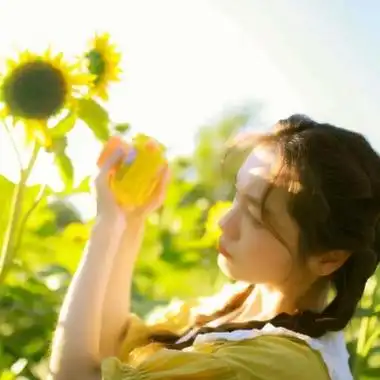 阳光女生头像高清