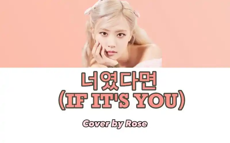 【中韩双字】blackpink朴彩英rose在蒙面歌王中翻唱【if its you】