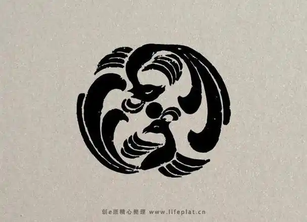 中国古代传说中的瑞鸟——凤凰的纹样图腾