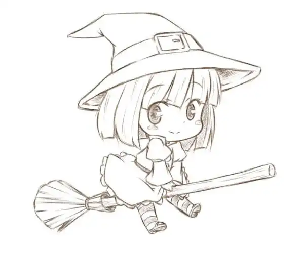 一组动漫线稿临摹素材简单易懂适合初学者