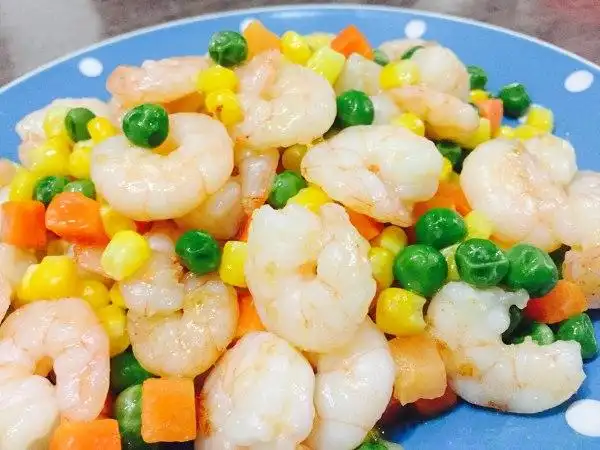 朝露zy做的三色炒虾仁