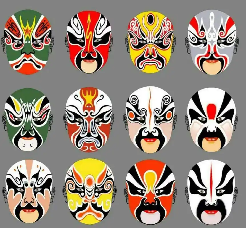 脸谱绘画图片来啦