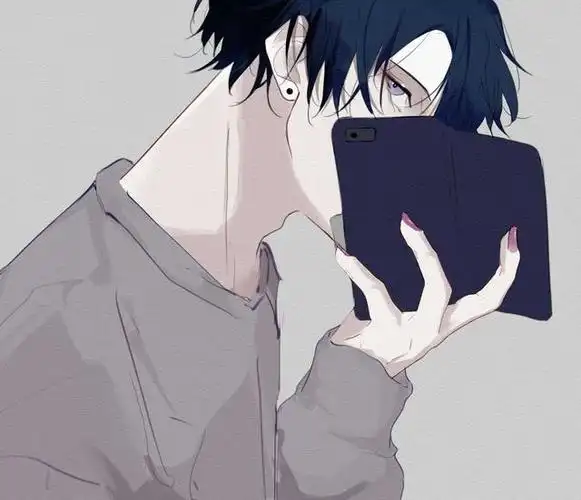 冷峻的面庞桀骜不驯的眼神一组冷色调的痞帅少年动漫头像