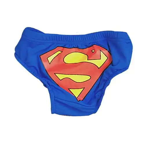 儿童泳裤潮男童三角可爱婴儿宝宝游泳裤泳装小孩超人蝙蝠侠游泳衣