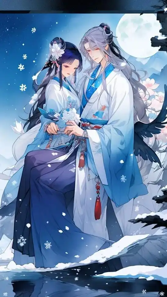 古风情侣.#古风 #古装 #ai绘画 #国风古韵 #水墨画 - 抖音