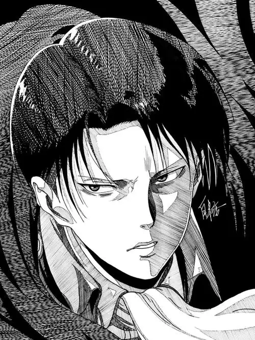 手绘进击的巨人利威尔阿克曼