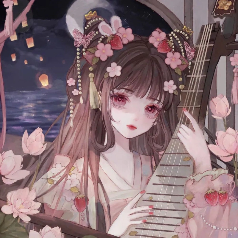 唯美古风动漫女生头像|真正的喜欢,是想要有以后的