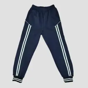 吉林长春春秋儿童运动裤小学生校服裤子中性男女班服两侧双白杠