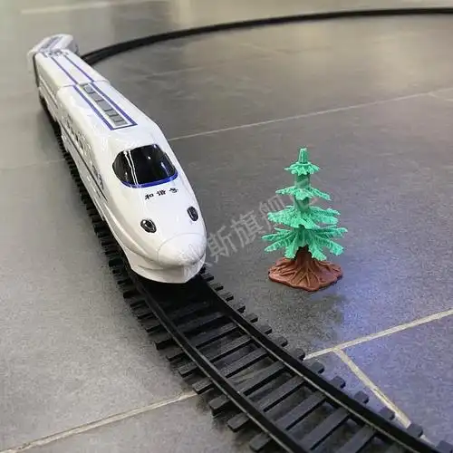 复兴号高铁动车组模型仿高铁小火车玩具儿童和谐号复兴号电动轨道列车