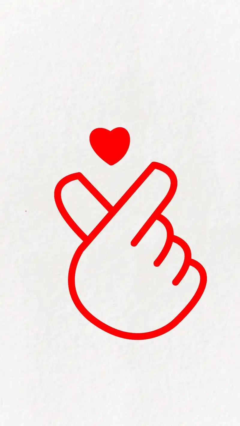 简单几步画一个可爱的比心手势#画画 #简笔画 #一起学画画 - 抖音