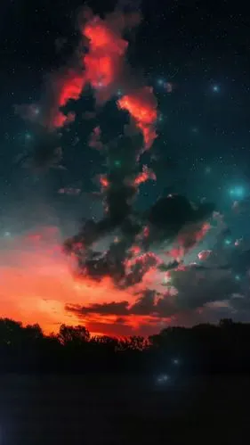 夏天的晚霞,我想跟你一起看动态壁纸_高清竖屏视频下载-火萤壁纸
