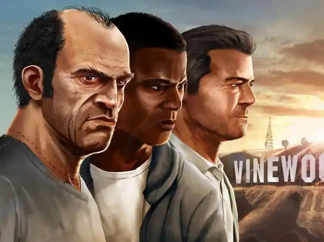 gta5漫画三位男主角同人图