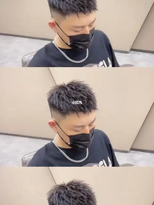 快速打理的清爽短发男士发型渐变纹理