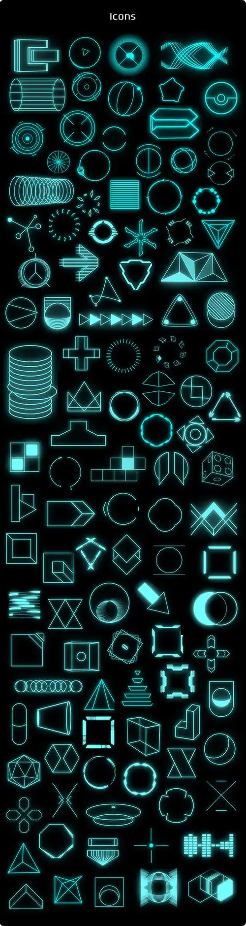 赛博朋克数码电子高科技科幻计算机显示器hud元素-ae模板 | 光影7号