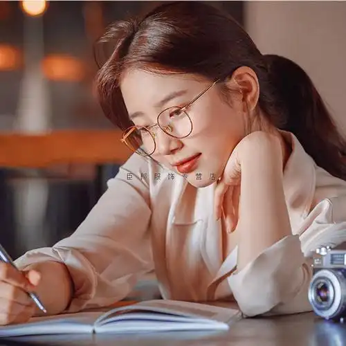 斯文败类眼镜 秀智同款眼镜女韩版潮斯文败类ins风小脸金丝边框眼镜框