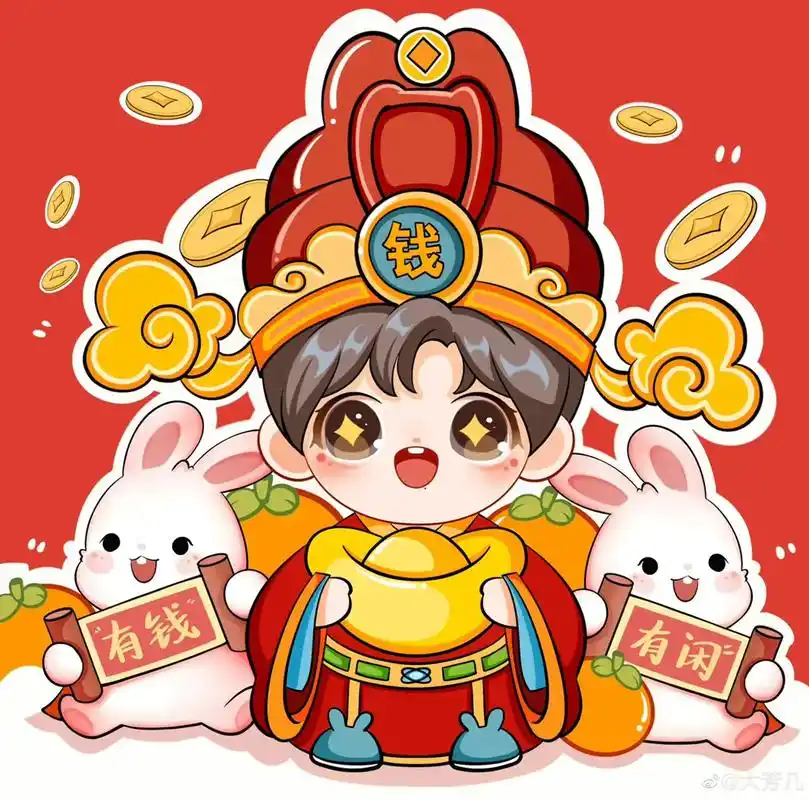 肖战 #大年初五迎财神 财神到,财神到我家 - 抖音