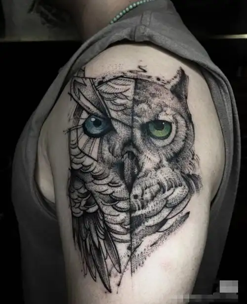 最新猫头鹰纹身图案大全猫头鹰纹身的寓意6