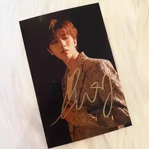 30tb9739413686淘宝保真)蔡徐坤亲笔签名照,蔡徐坤签名照,数