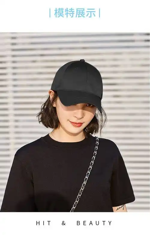 帽子假发一体时尚女鸭舌帽全头套式网红潮流中长发短发真发直发套