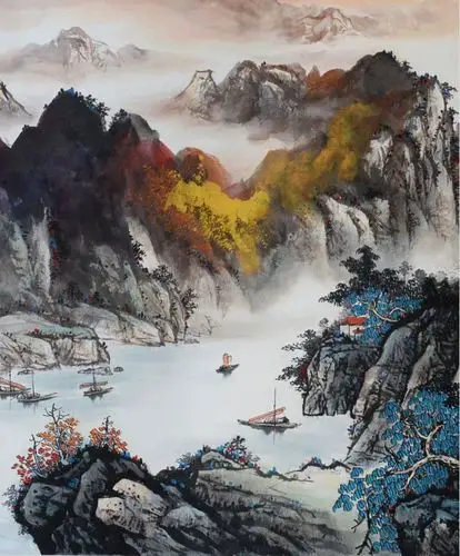 中国山水画精英 林善观《江山如此多娇》