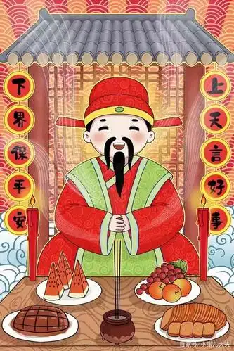 灶王爷,上天言好事,下界降吉祥