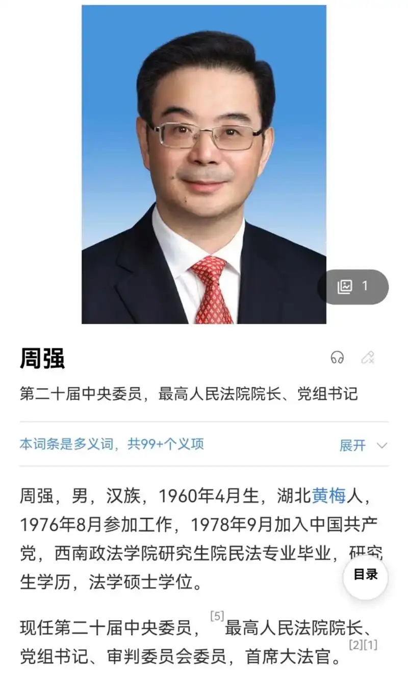 最高人民法院—现任领导—院长周强.