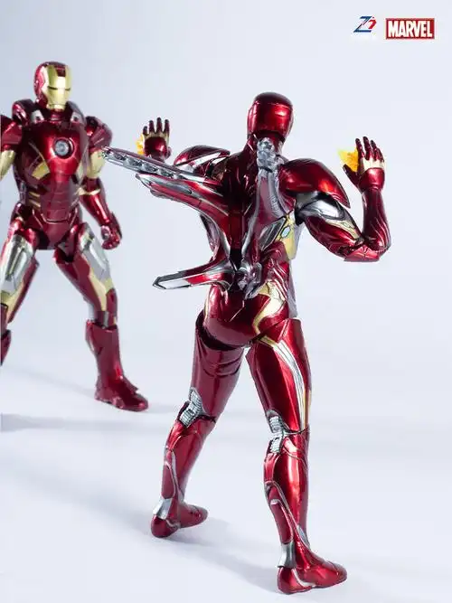 钢铁侠手办合金mk50 可发光关节可动漫威纳米战甲礼盒装十周年纪念版