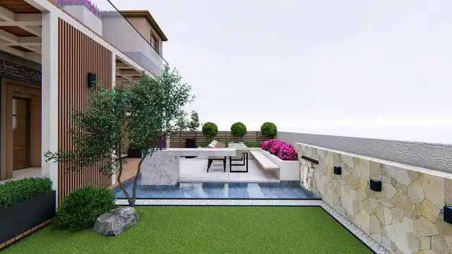 100平别墅花园设计低成本也能享受高品质的花园生活