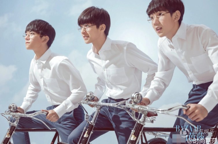 tfboys合体登封面 三小只帅得不要不要的