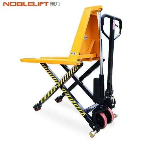 诺力1.5吨高升程搬运车手动液压地牛剪叉式高起升降平台叉车