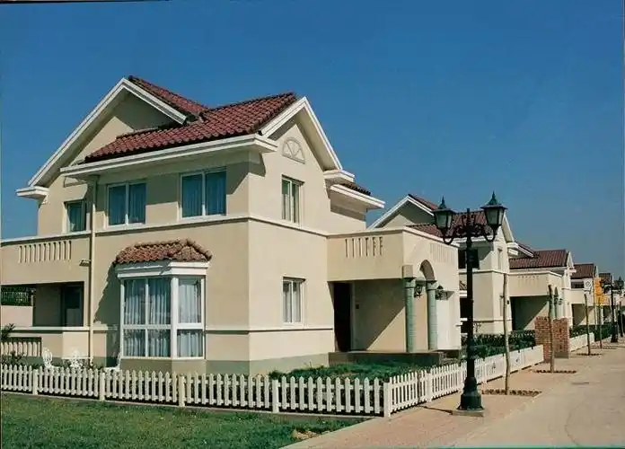 真石漆外墙搭配效果图别墅外墙真石漆效果图