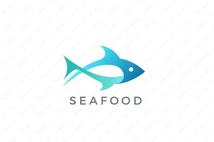 简洁海鲜海洋生物食物饮品logo设计矢量ai&eps素材