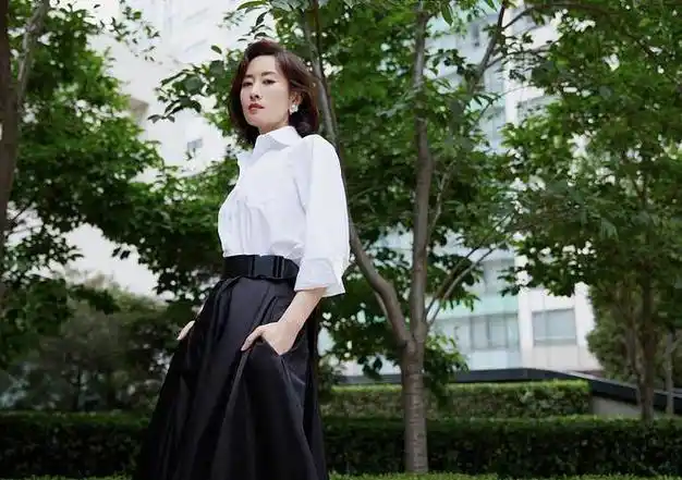 刘敏涛职场风穿着有种大片既视感优雅又有气质