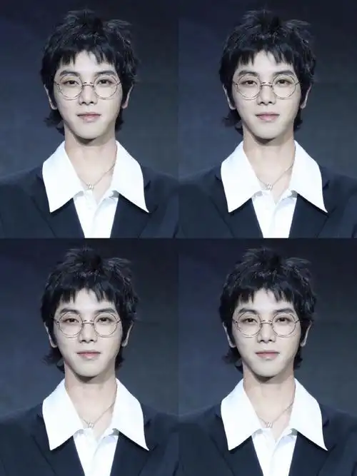 华晨宇年度男歌手#今日晚安博,是一组 证件照.