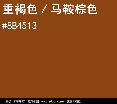 重褐色马鞍棕色rgb色值