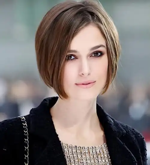 5,正三角形(梨形脸)特点:额头较窄,脸颊饱满,下颚线条宽阔.