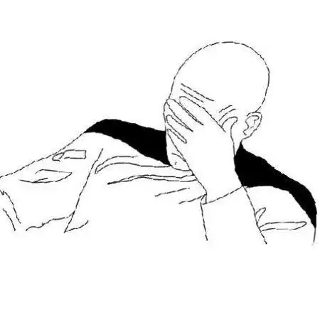 捂脸的简笔画卡通