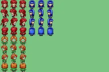 4方向动漫rpg游戏人物行走图合集