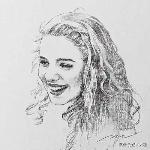 素描少女素描画入门画人物