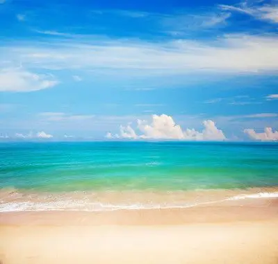 海滩蓝色海水背景相关的图片