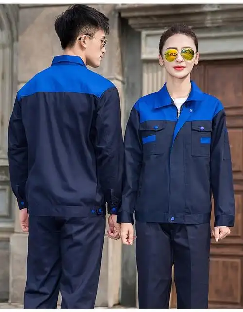 高端品质建筑工人工作服冬装反光条男长袖工厂工地灰色劳保套装秋定制