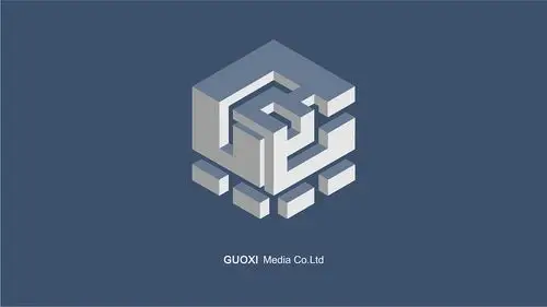 cube立方体为基础的logo品牌视觉设计国熙传媒