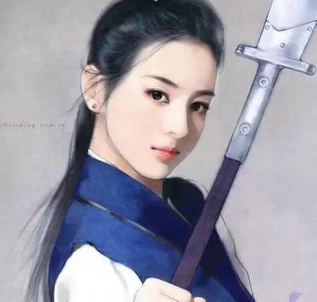 求一张古代手绘女将军图!