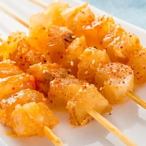 大庄园牛肉串批发新鲜牛熟筋烧烤串清真食品烧烤食材半成品约13串