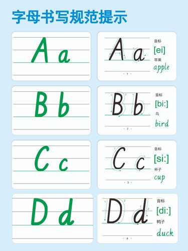 英语字母卡片26个幼儿园儿童小学生英文大小写一年级玩具挂图