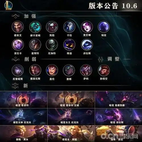 版本解读英雄联盟106更新来袭厄斐琉斯遭到削弱