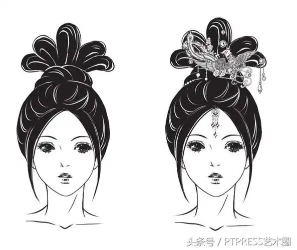 古装发型图解大全(古装女子发型绘制技巧汇总) - 古代女子头饰大全