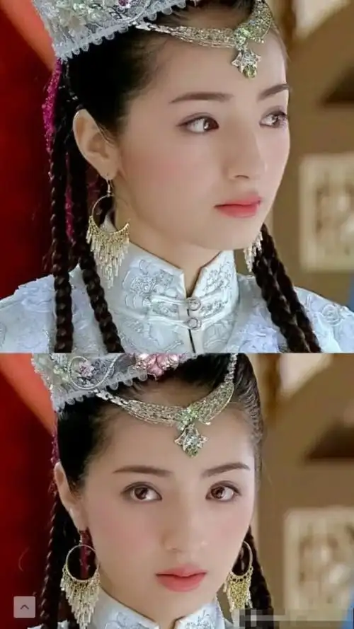 再看麦迪娜出演的香妃,其实清丽脱俗已经很美,比热巴都耐看