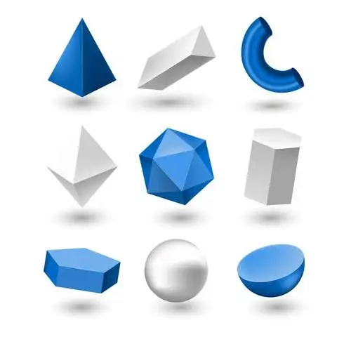 金字塔形锥形菱形圆球形等立体图案图片免抠矢量素材 线条形状-第1张