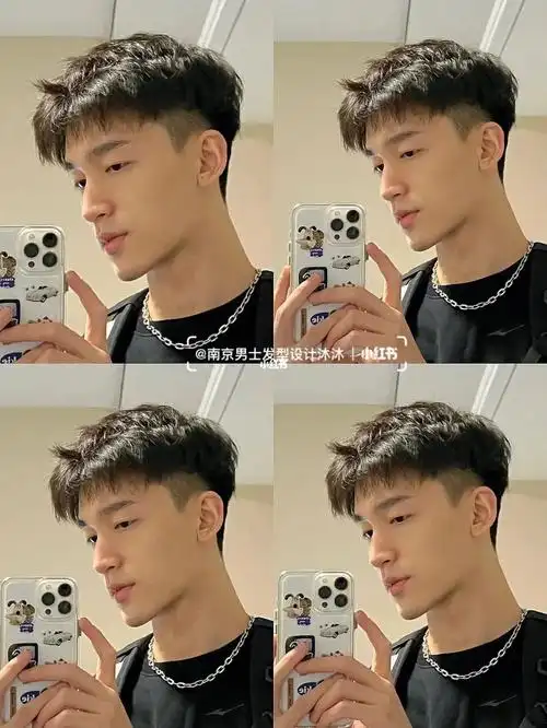 自然微分短碎盖 男士清爽发型